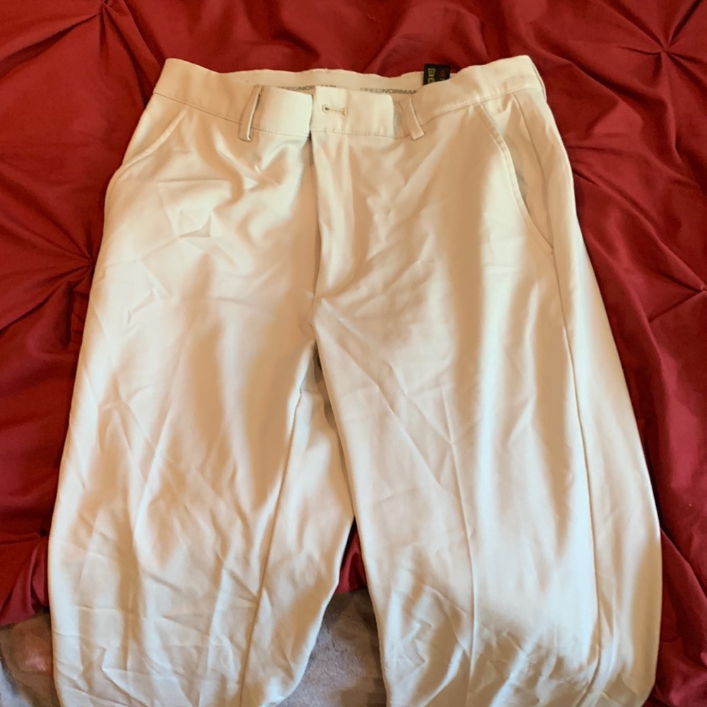 greg normal beige stretch performance pants